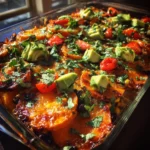 Tex-Mex Sweet Potato Nacho Bake