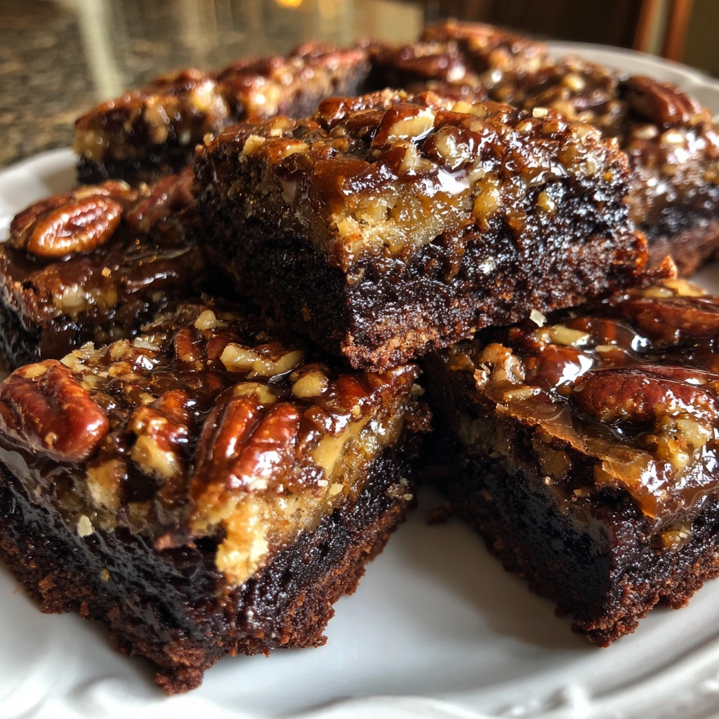 Texas Chocolate Pecan Pie Brownies