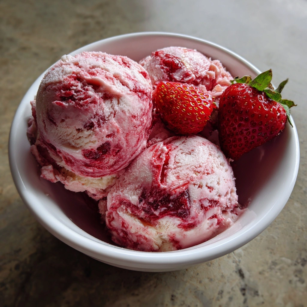 Vegan Strawberry Ice Cream