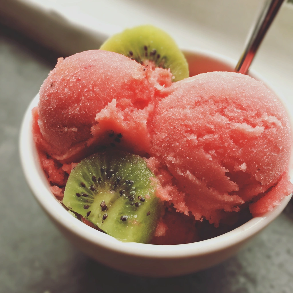 Watermelon Kiwi Lime Sorbet