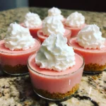 Watermelon Sherbet Cheesecake Cups