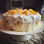 Whipped Peach Cloud Cake