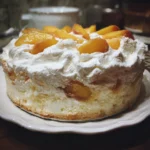 Whipped Peach Cloud Cake