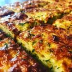 Zucchini Cheddar Breakfast Squares