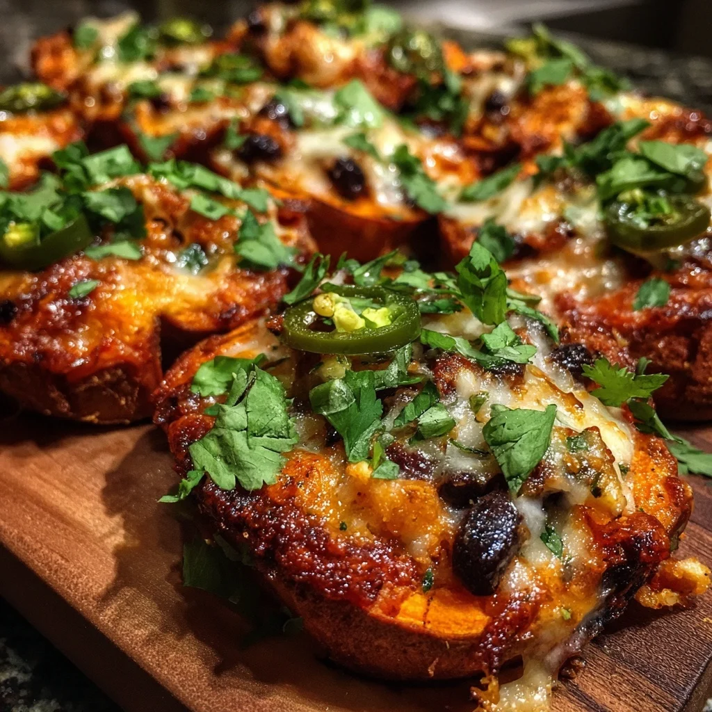 Tex-Mex Sweet Potato Nacho Bites