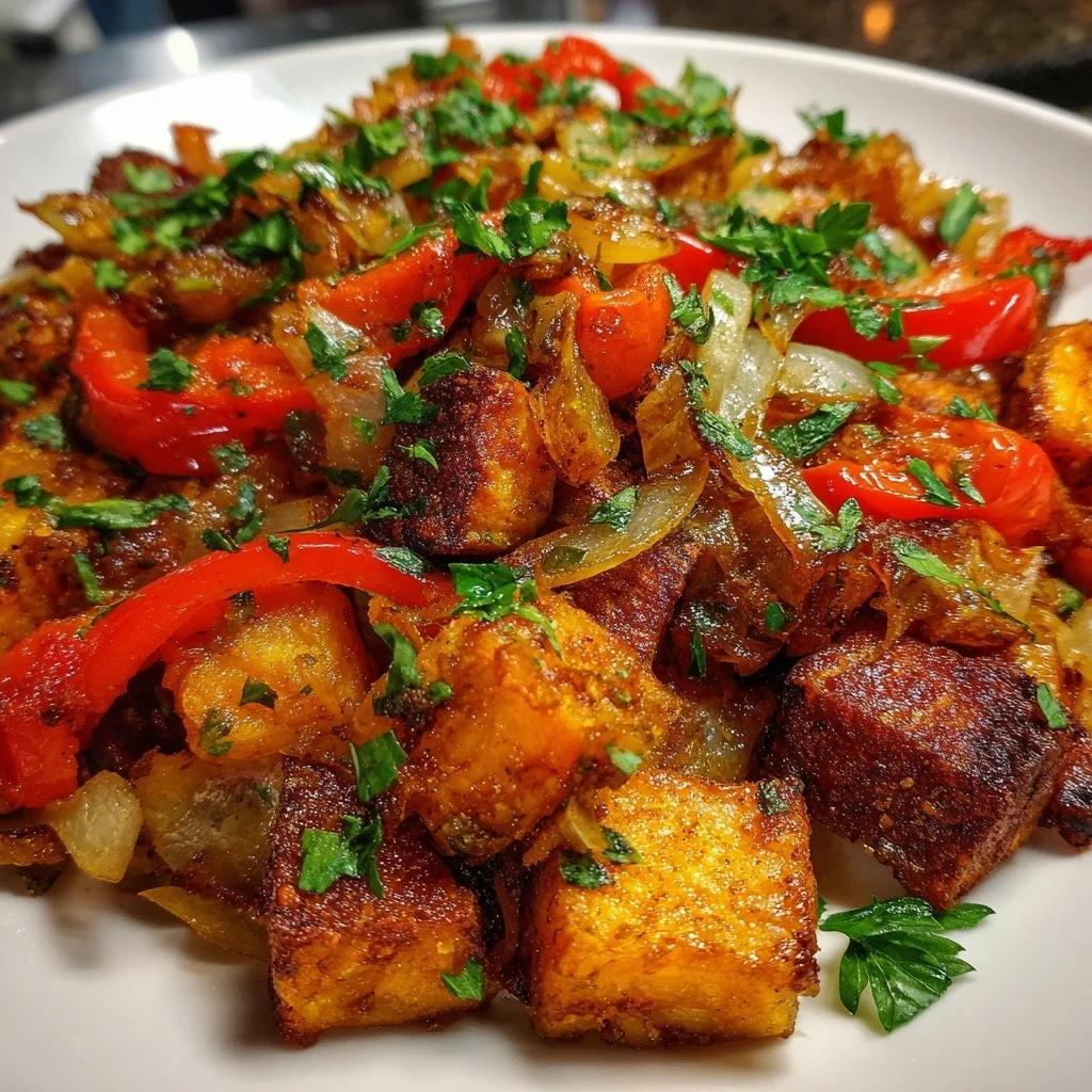 Brown Sugar Cinnamon Sweet Potato Hash