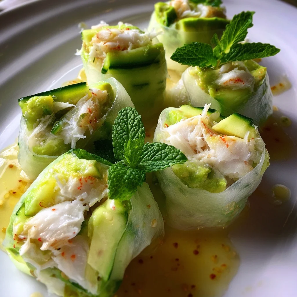 Avocado & Crab Summer Rolls