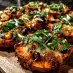 Tex-Mex Sweet Potato Nacho Bites