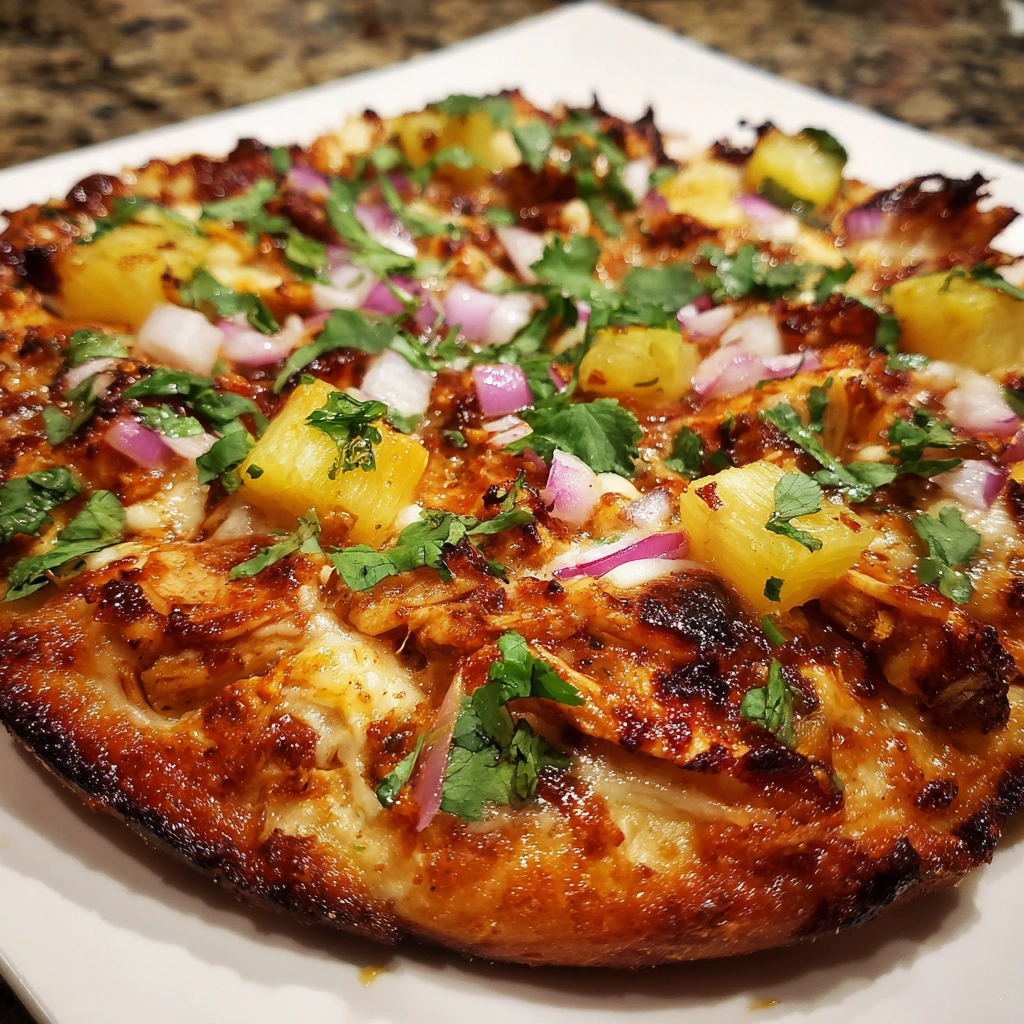 BBQ Chicken and Pineapple Pizza