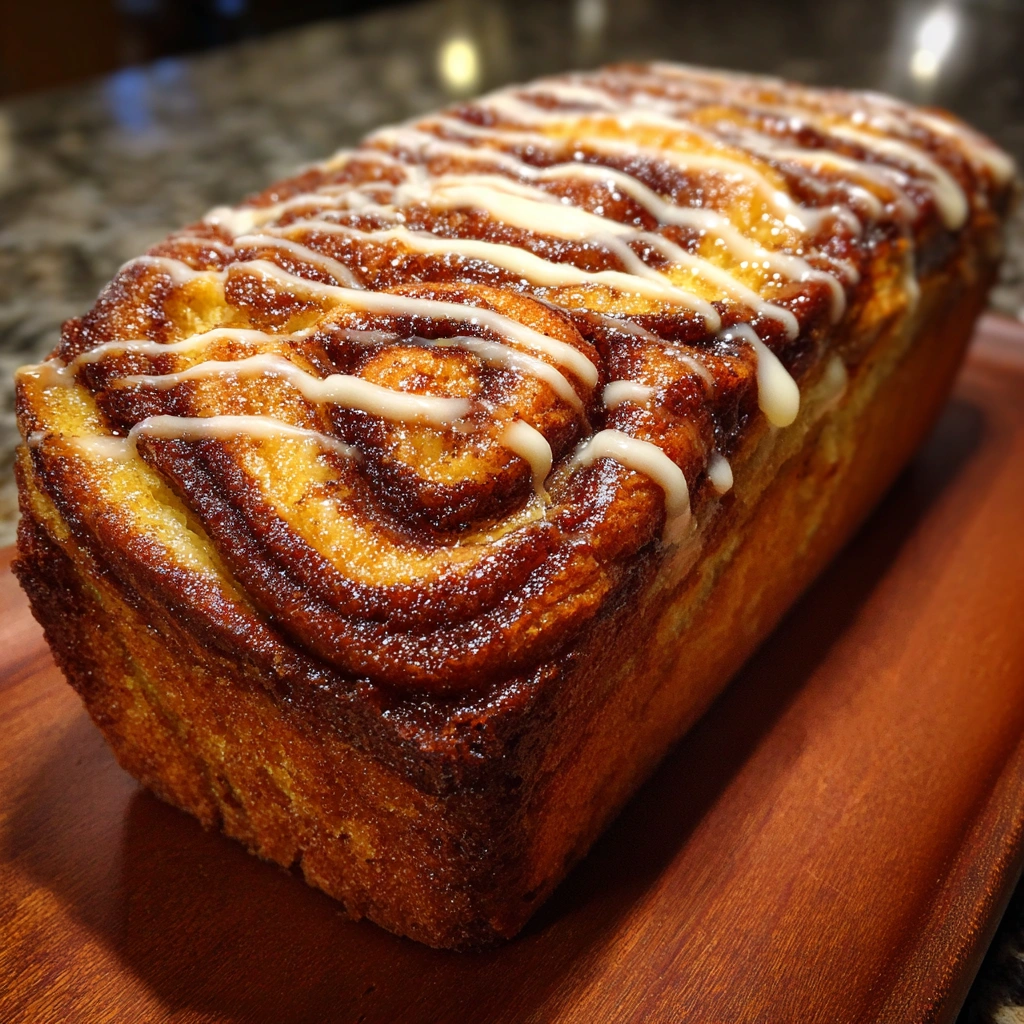 Banana Bread Cinnamon Roll Loaf