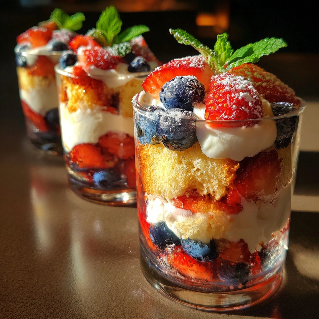 Berry Shortcake Trifles