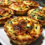 Cheesy Spinach Quiche Cups