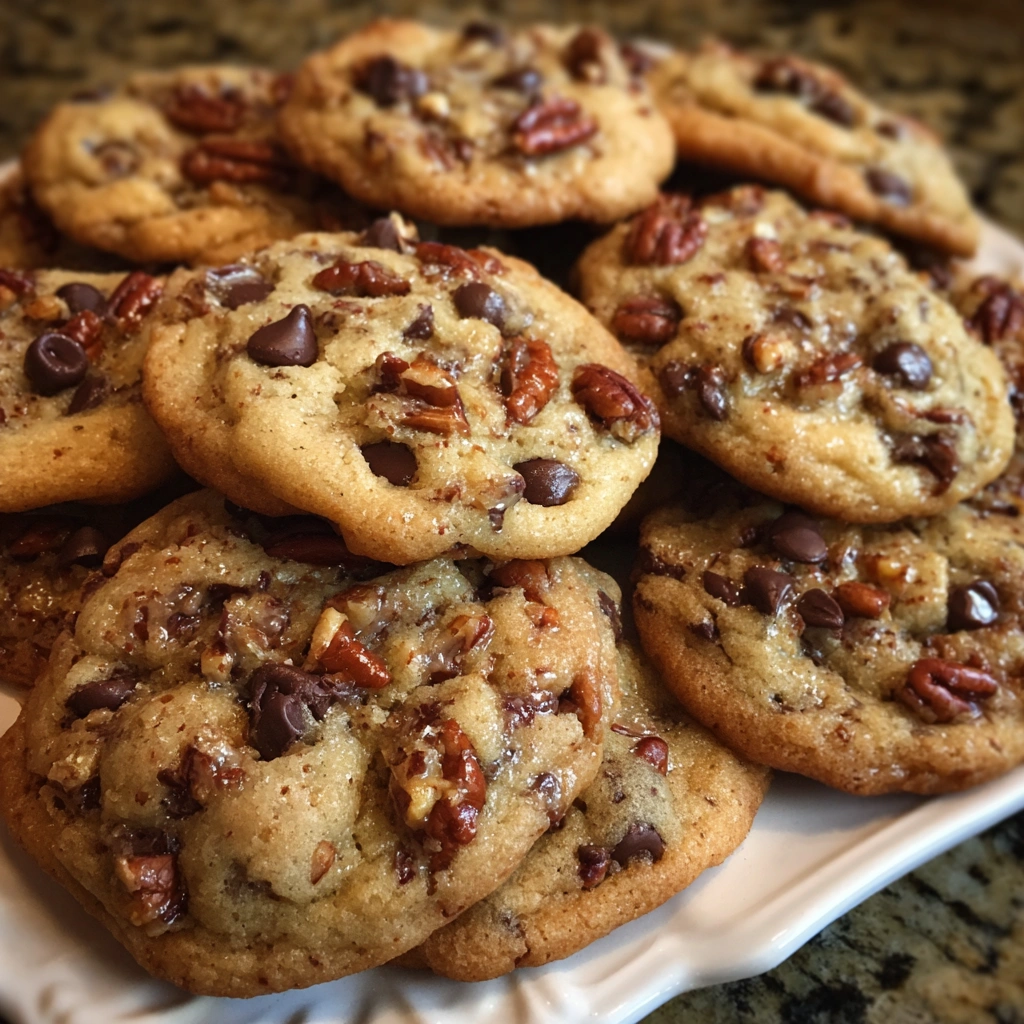 Chocolate Chip Toffee Pecan Cookies