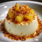 Coconut Cream Panna Cotta with Pineapple