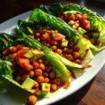 Crispy BBQ Chickpea Lettuce Wraps