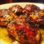 Crockpot Garlic Butter Chicken Thighs