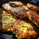Grilled Zucchini & Yellow Squash Fritters with Feta