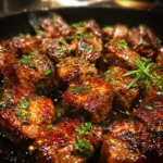 Herbed Butter Garlic Steak Bites