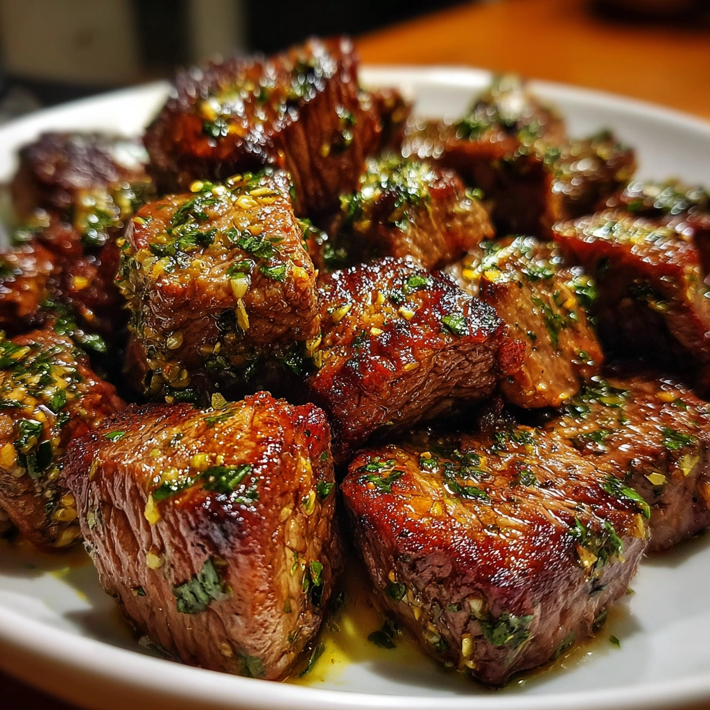 Herbed Butter Garlic Steak Bites
