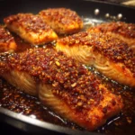 Honey Pecan Crusted Salmon