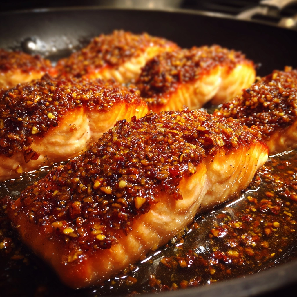 Honey Pecan Crusted Salmon