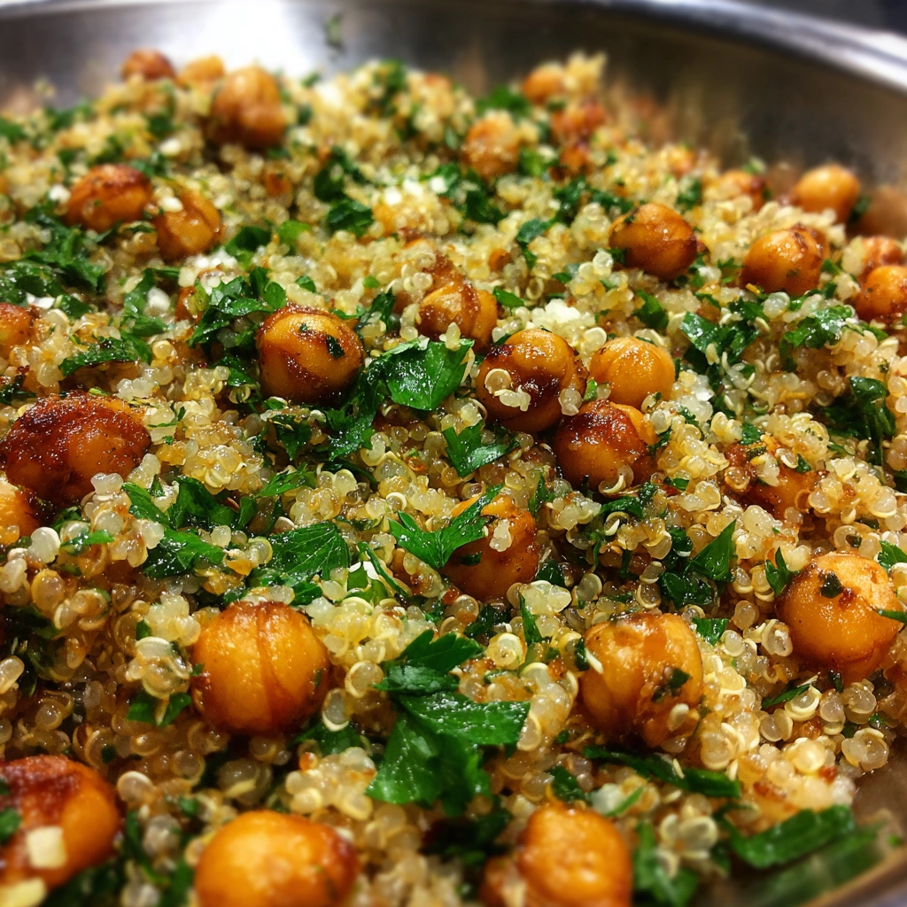 Lemon Herb Quinoa with Chickpeas