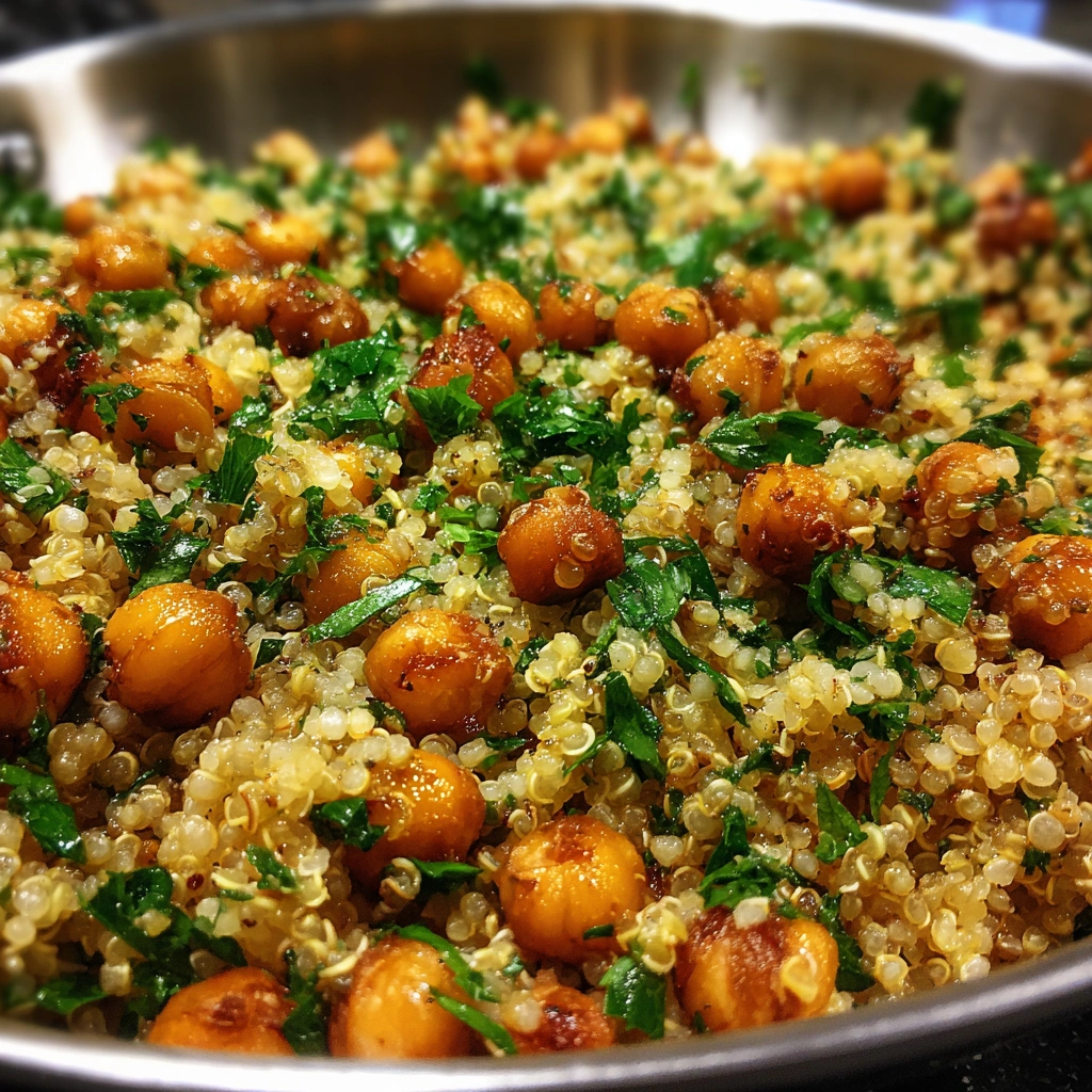 Lemon Herb Quinoa with Chickpeas