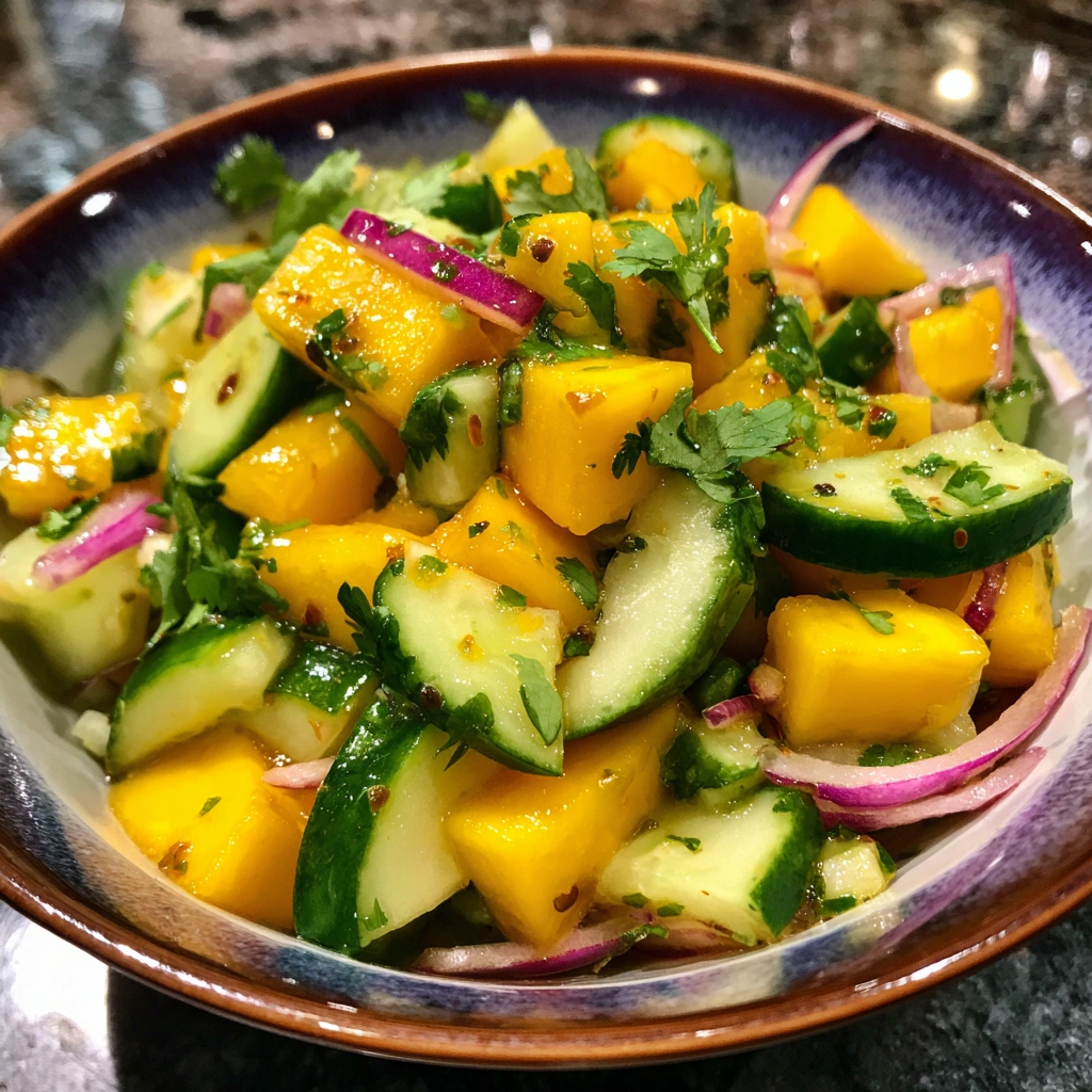 Mango Cucumber Salad