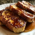 Maple Glazed Banana Bread French Toast