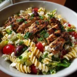 Mediterranean Chicken Caesar Pasta Salad
