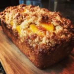 Peach Streusel Breakfast Muffin Bread