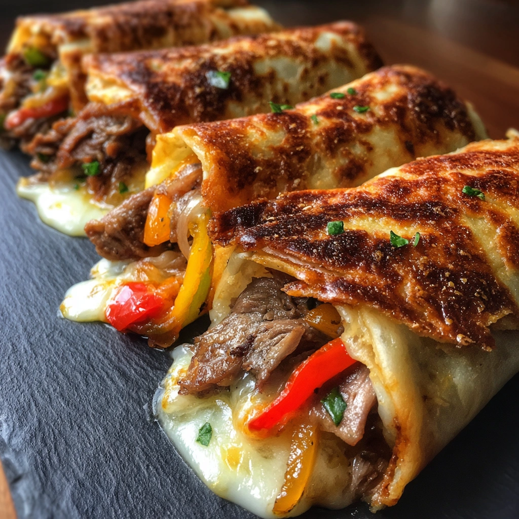 Philly Cheesesteak Roll Ups