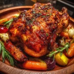 Pulm Jam Glazed Roast Chicken Dinner