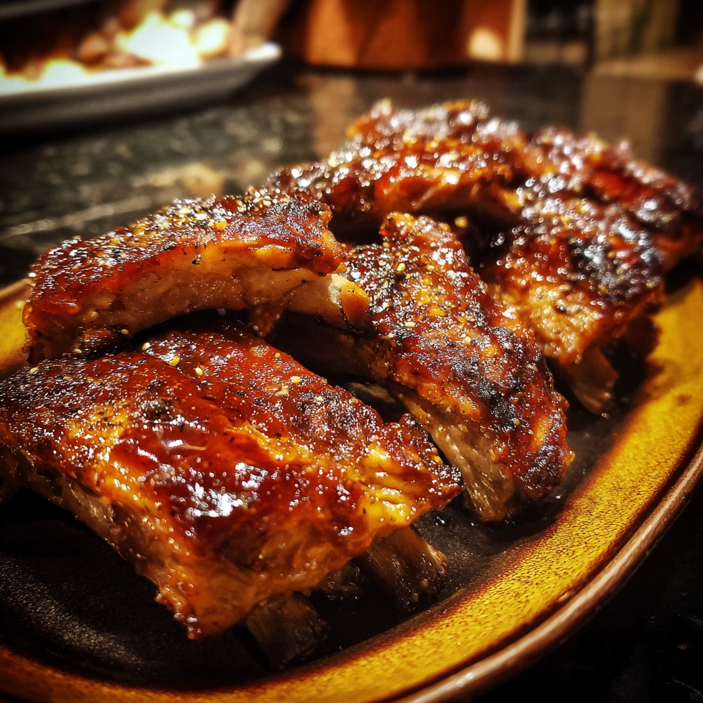Slow Cooker Apple Butter BBQ Ribs