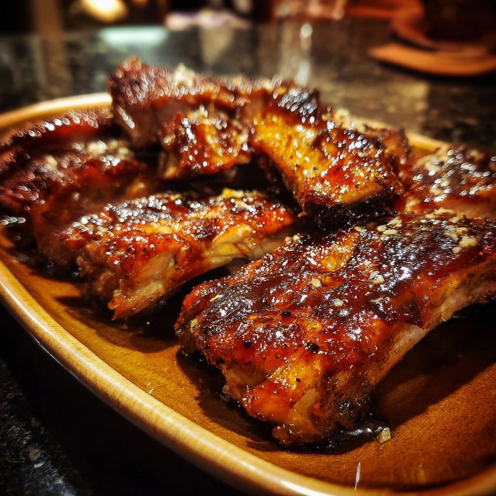 Slow Cooker Apple Butter BBQ Ribs