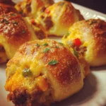 Stuffed Crescent Roll Breakfast Bombs