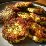 Summer Grilled Zucchini Fritters with Feta
