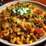 Tex-Mex Ground Beef Taco Pasta