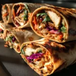 Thai Peanut Chicken Wraps