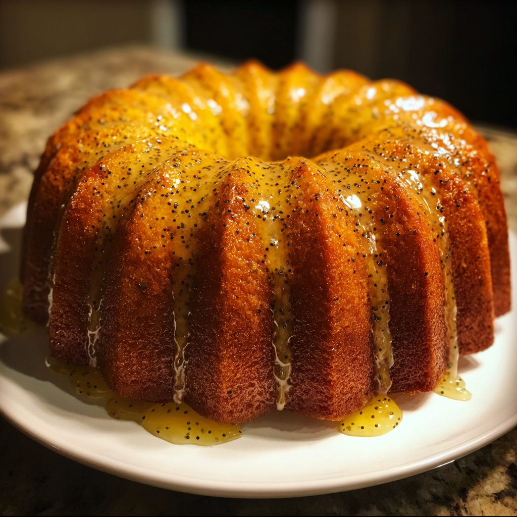Lemon Poppy Seed Bundt Cake