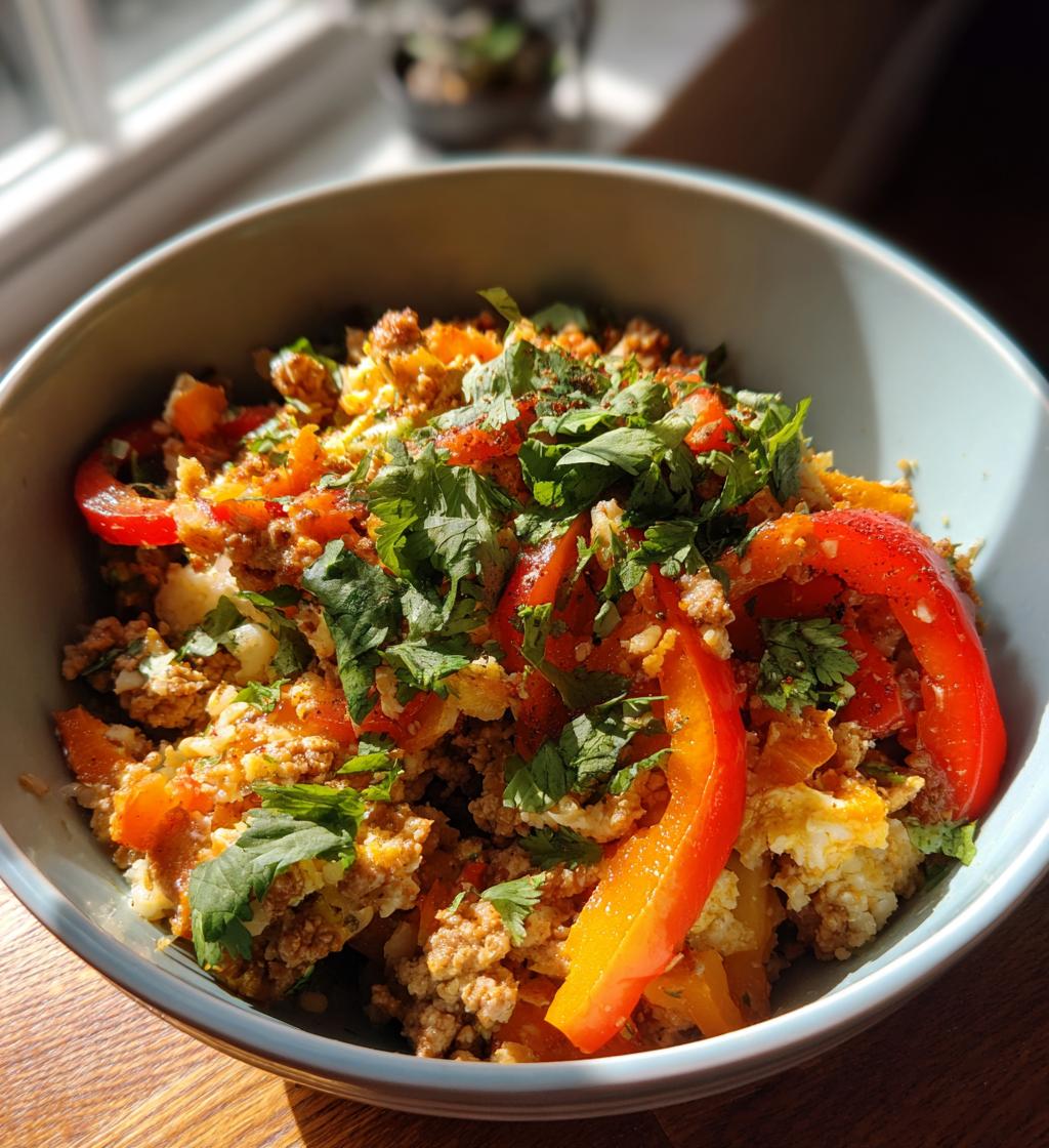 Cauliflower Rice Turkey Bowl