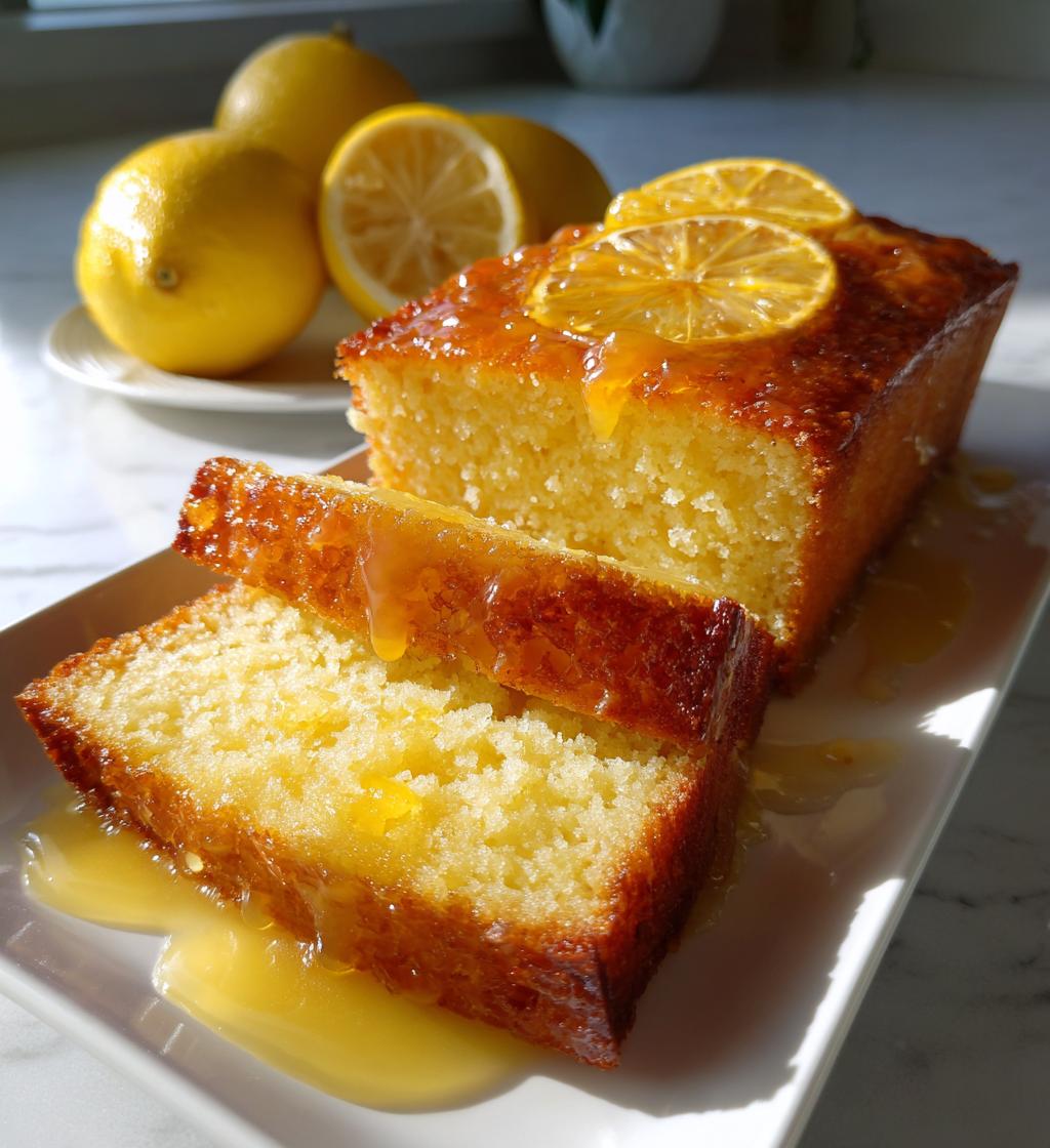 Homemade Moist Lemon Cake with Secret Sauce - detail 1