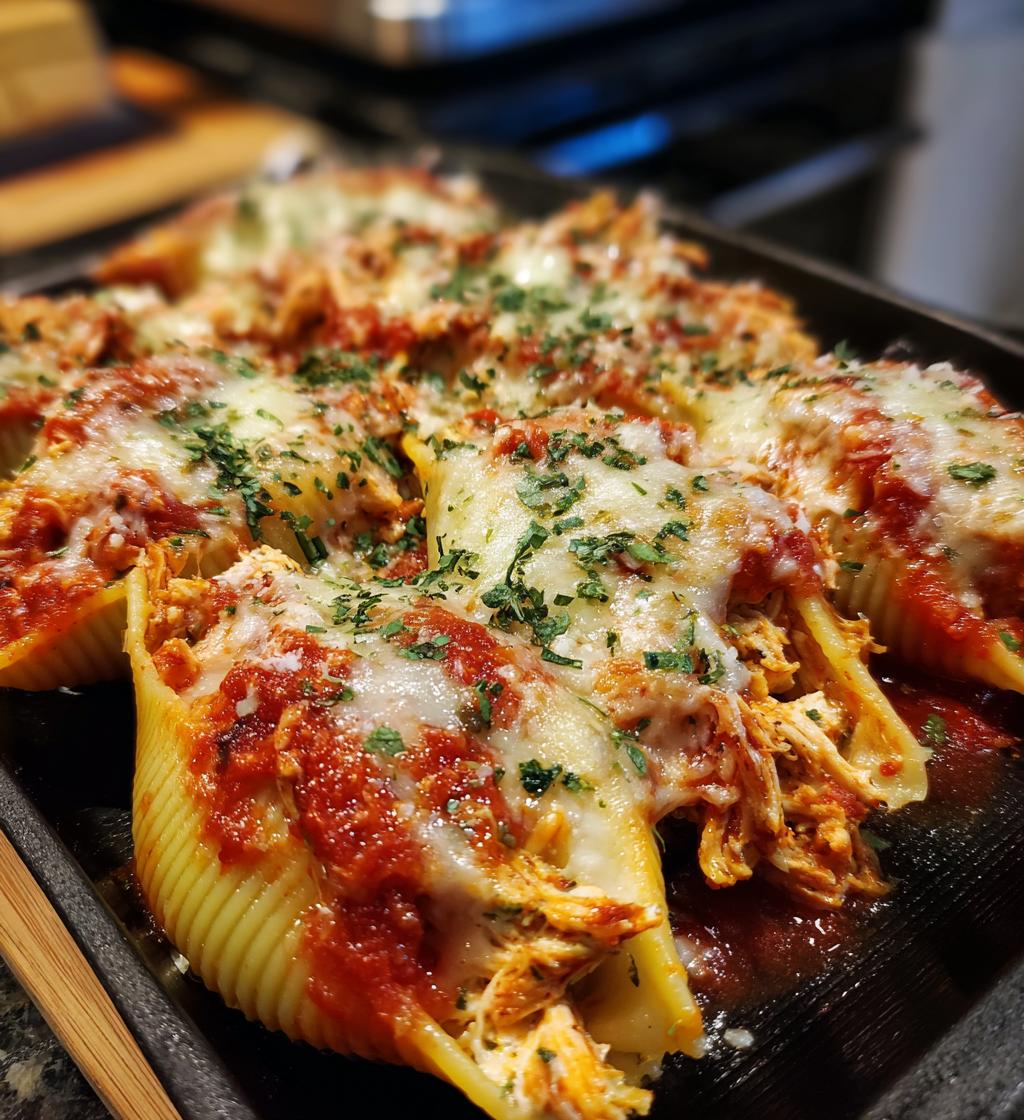 Thanksgiving leftover turkey stuffed shells - detail 1