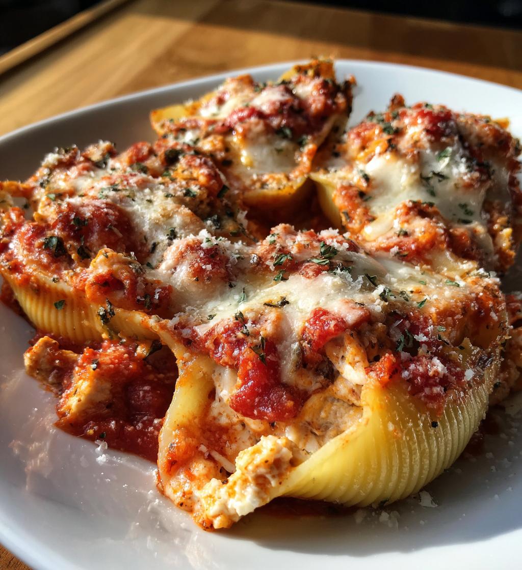 Thanksgiving leftover turkey stuffed shells