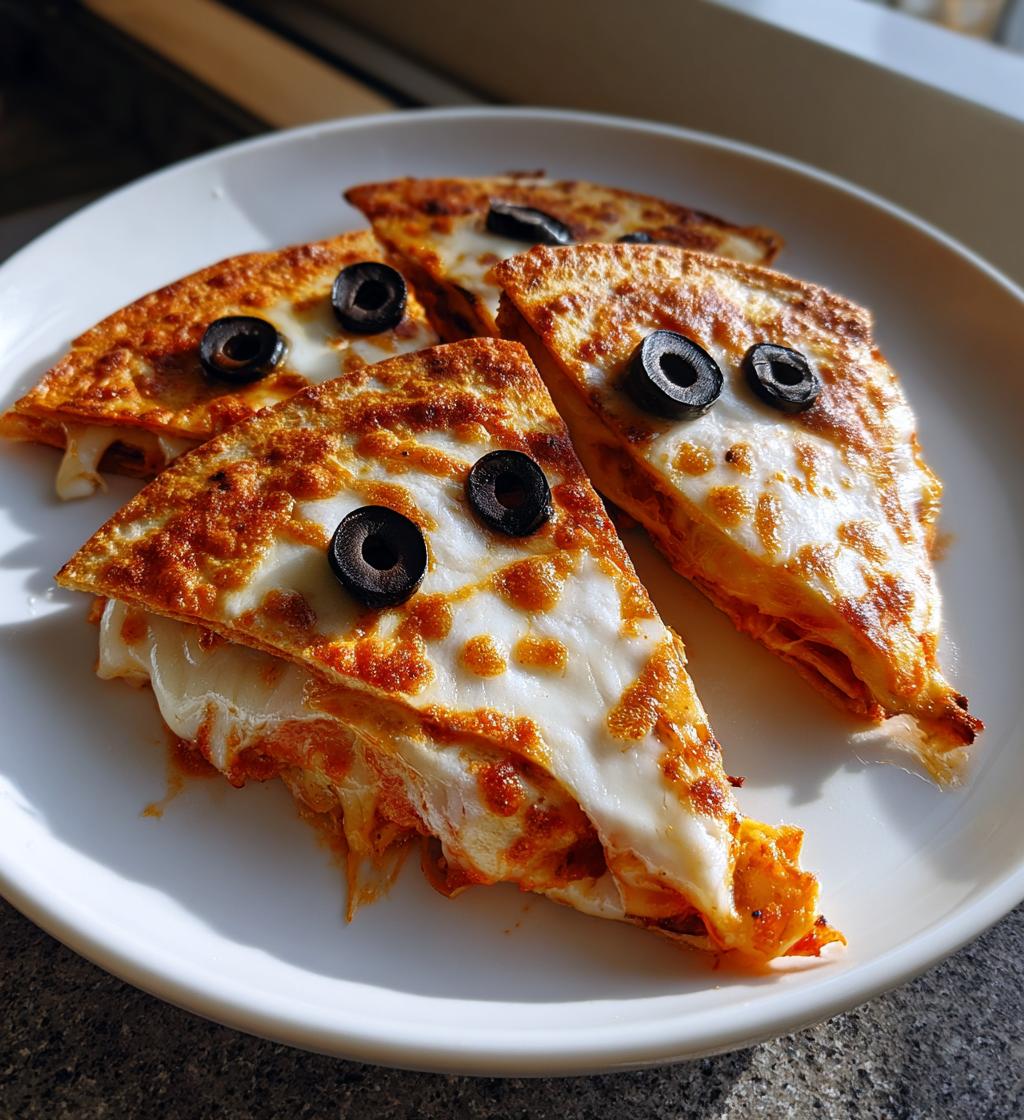 ghost quesadillas halloween cheese