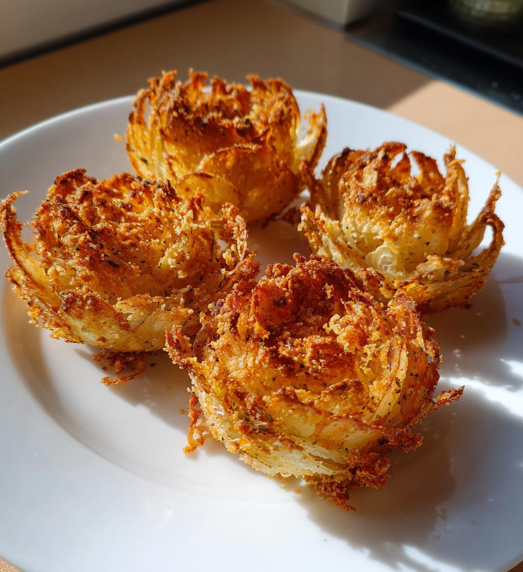 Air Fryer Crispy Mini Blooming Onions