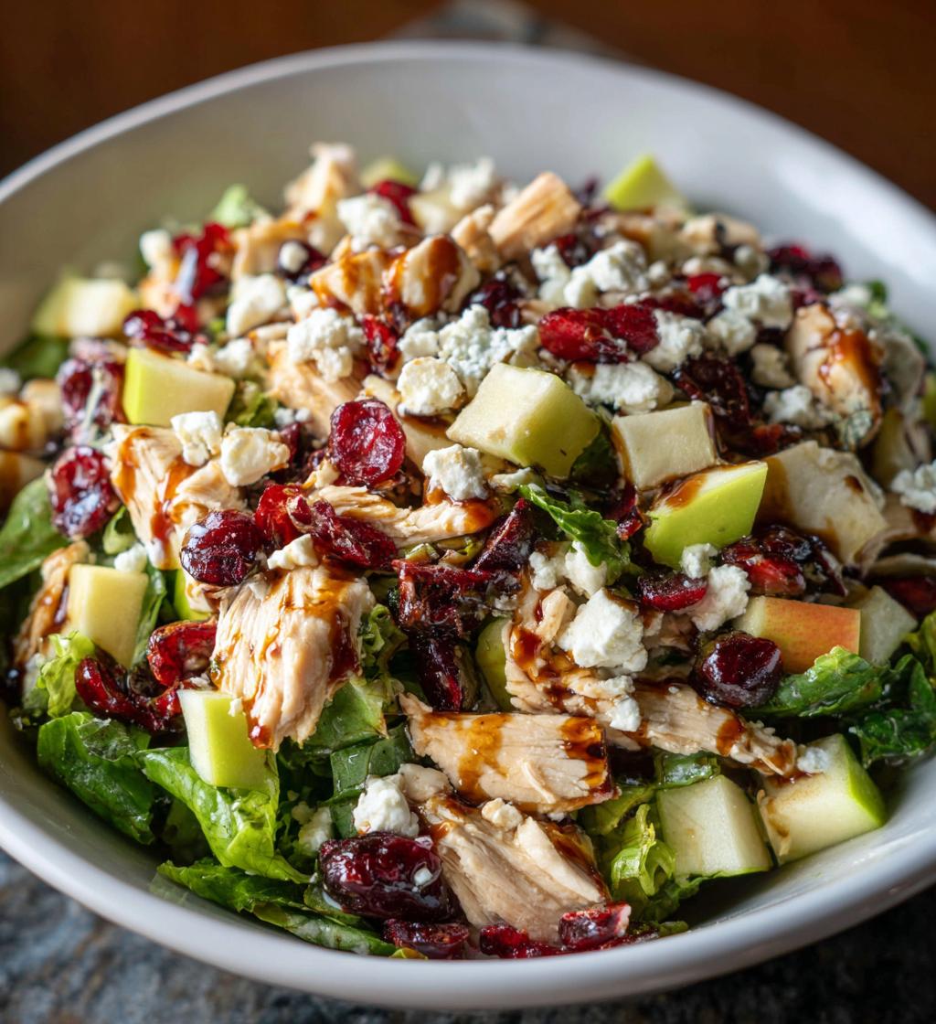 Apple Cranberry Salad with Turkey