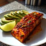 Baked Cajun Salmon with Avocado