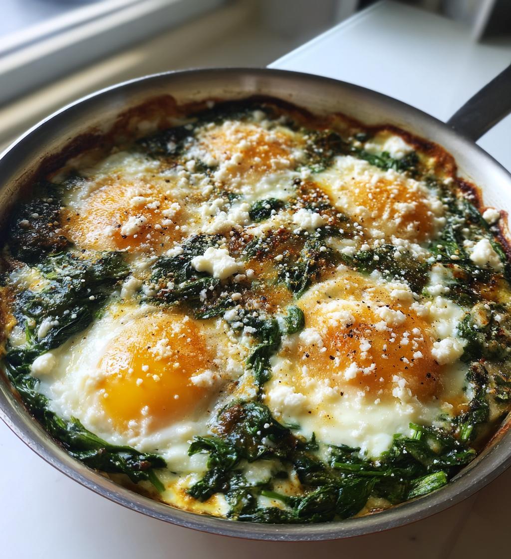 Baked Eggs Florentine
