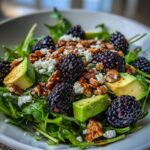 Blackberry Avocado Arugula Salad